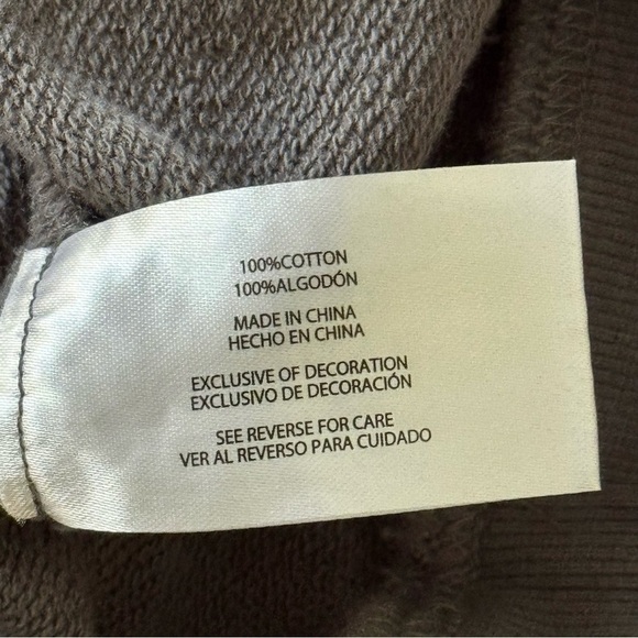 Wildfox I Wish It Was Saturday Grey pinstripe sweatshirt size L NWT $108 - Picture 10 of 10